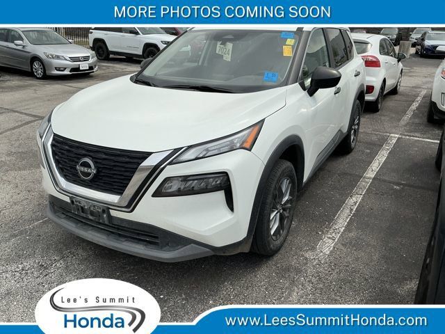 Glacier White 2023 Nissan Rogue S AWD SUV / Crossover All-Wheel Drive Continuously Variable Transmission