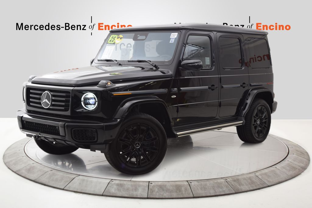 Obsidian Black Metallic 2025 Mercedes-Benz G-Class G 580 4MATIC with EQ Technology SUV / Crossover All-Wheel Drive 2-Speed Automatic