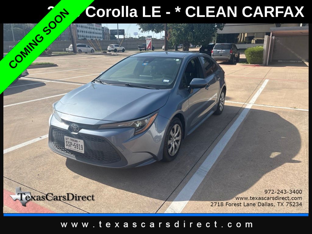 Celestite 2020 Toyota Corolla Sedan Front-Wheel Drive Continuously Variable Transmission