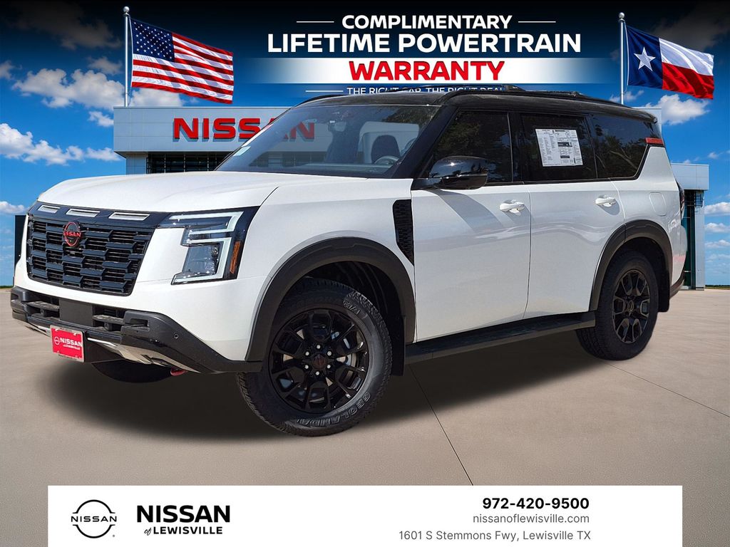 Aspen White/Super Black 2026 Nissan Armada SUV / Crossover Four-Wheel Drive 9-Speed Automatic