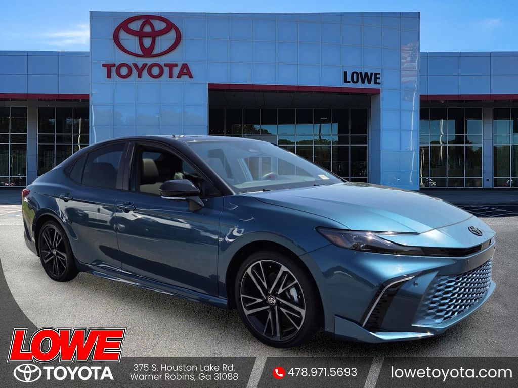 Ocean Gem/Midnight Black Metallic 2025 Toyota Camry Sedan Front-Wheel Drive Continuously Variable Transmission