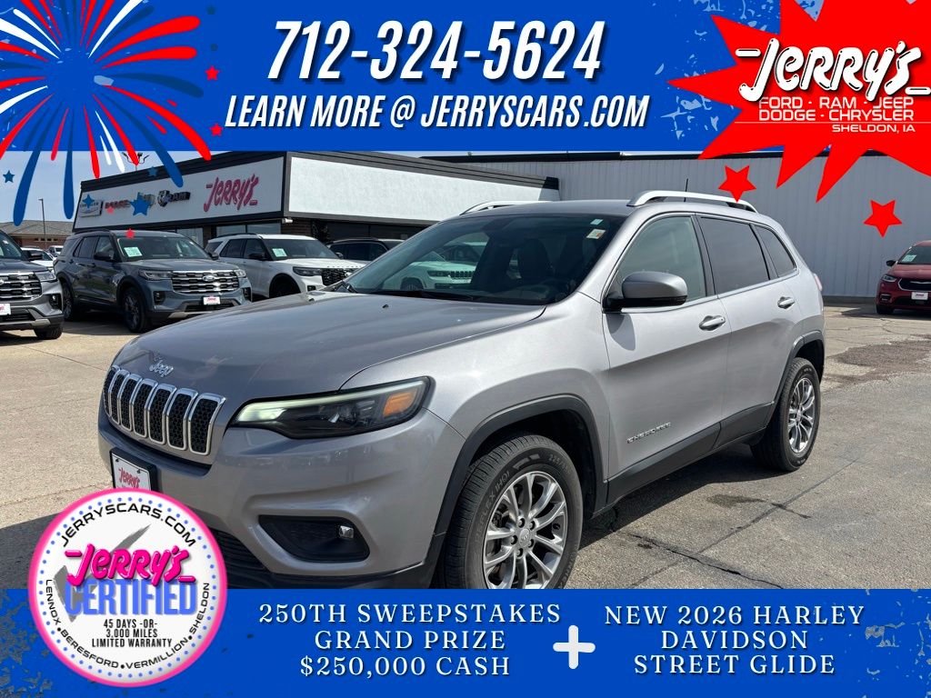 Billet Silver Metallic Clearcoat 2019 Jeep Cherokee Latitude Plus 4WD SUV / Crossover Four-Wheel Drive 9-Speed Automatic