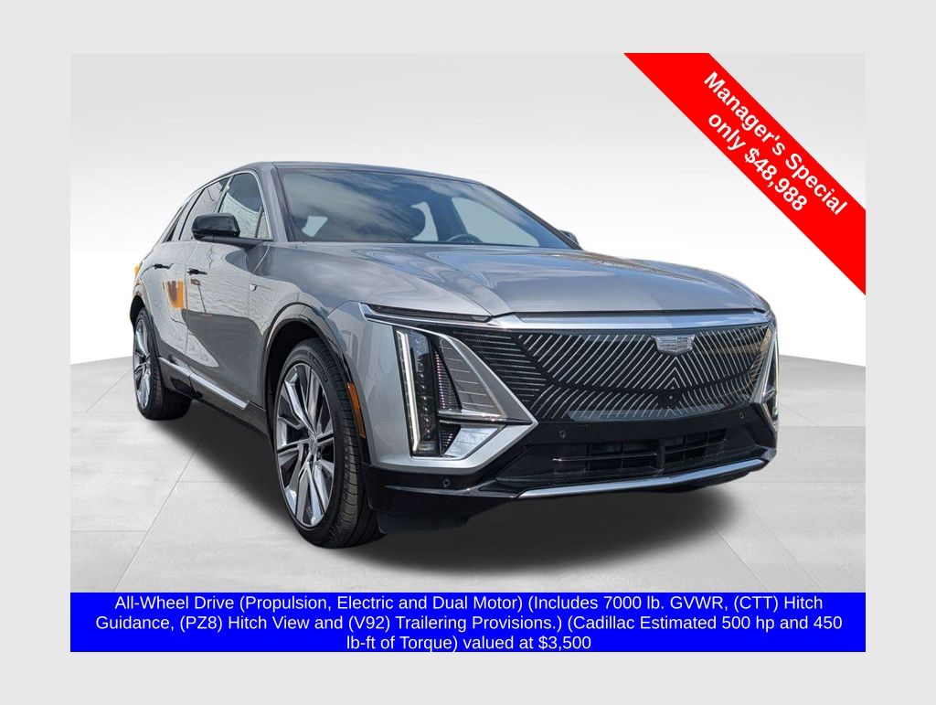 Argent Silver Metallic 2025 Cadillac LYRIQ Luxury 3 AWD SUV / Crossover All-Wheel Drive 1-Speed Automatic