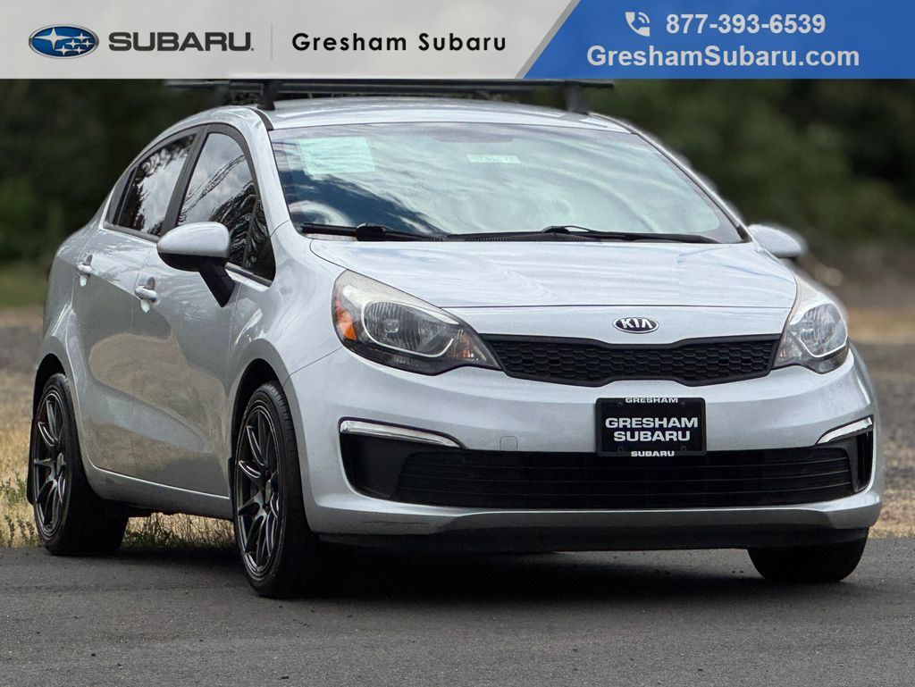 Bright Silver Metallic 2016 Kia Rio LX Sedan Front-Wheel Drive 6-Speed Automatic