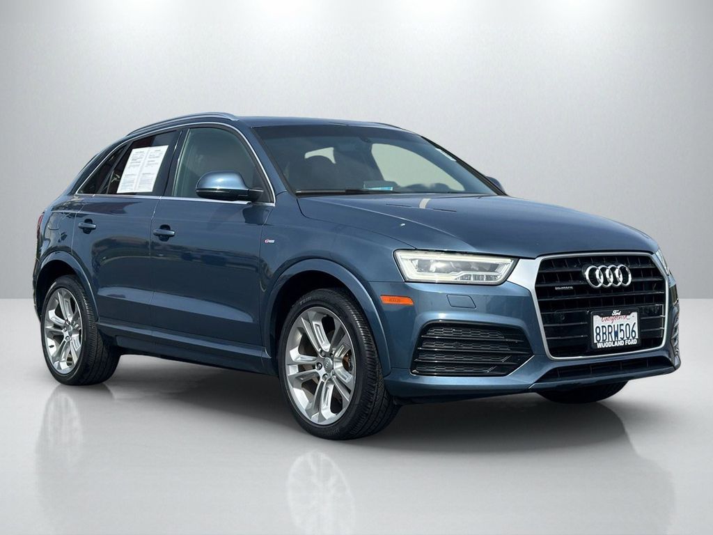 Blue Metallic 2018 Audi Q3 SUV / Crossover All-Wheel Drive 6-Speed Automatic