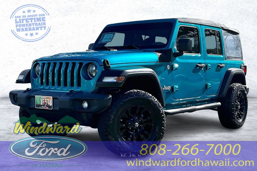 Bikini Pearlcoat 2020 Jeep Wrangler Unlimited Sport 4WD SUV / Crossover Four-Wheel Drive 6-Speed Manual