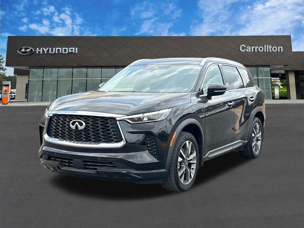 Mineral Black 2023 INFINITI QX60 Luxe FWD SUV / Crossover Front-Wheel Drive 9-Speed Automatic