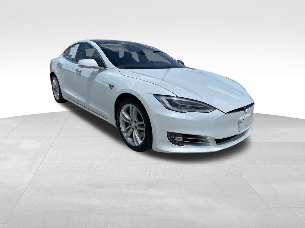 2020 Pearl White Multi-Coat Tesla Model S Long Range AWD Hatchback