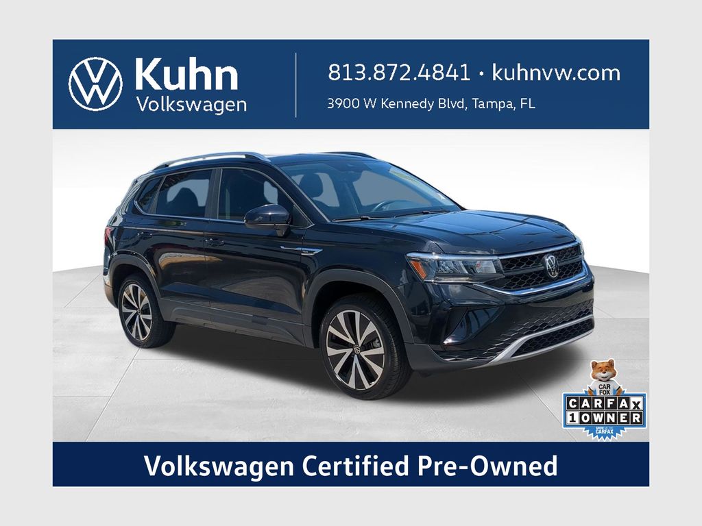 Deep Black Pearl 2023 Volkswagen Taos SUV / Crossover Front-Wheel Drive 8-Speed Automatic