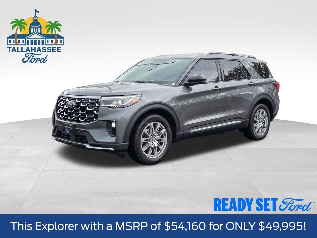 Carbonized Gray Metallic 2026 Ford Explorer Platinum RWD SUV / Crossover Rear-Wheel Drive Automatic