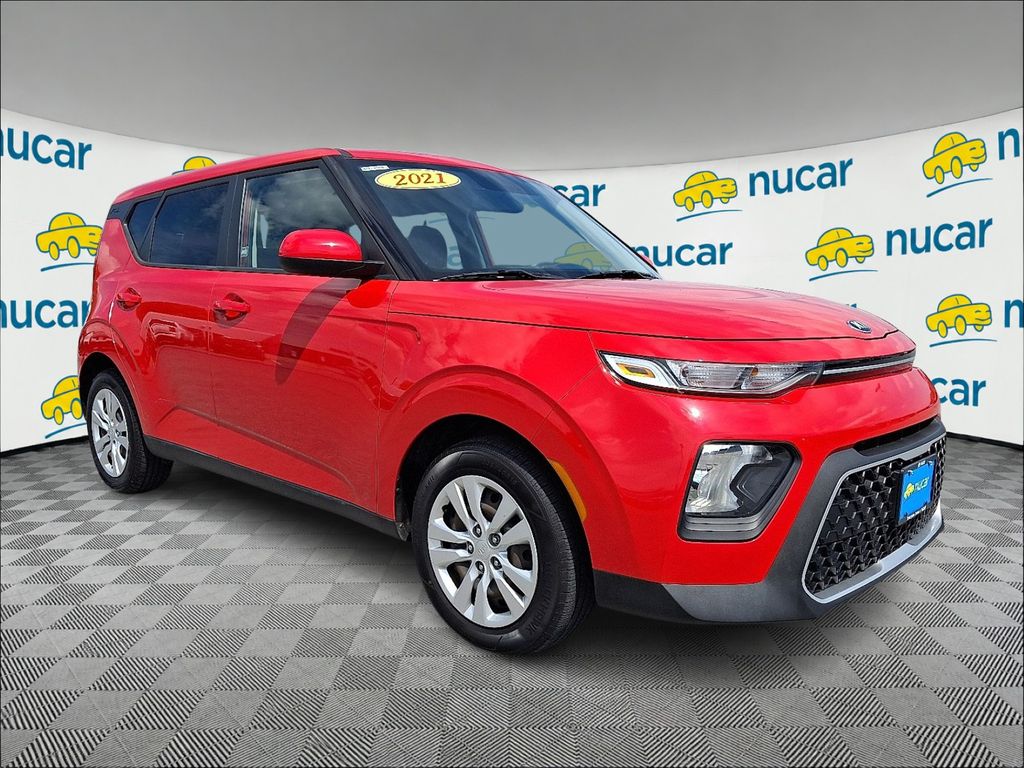 Inferno Red 2021 Kia Soul SUV / Crossover Front-Wheel Drive Continuously Variable Transmission