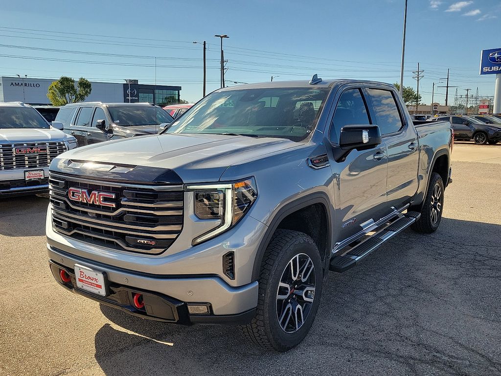 2026 GMC Sierra 1500 AT4 Silver at Brown Buick GMC