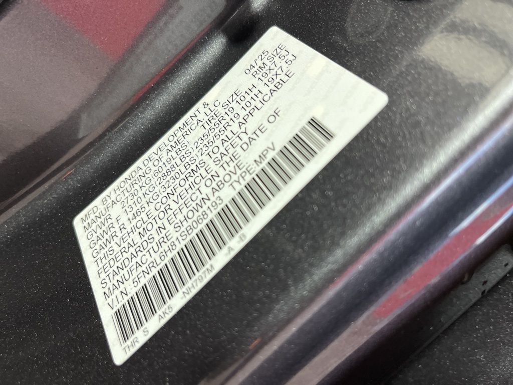 2025 Honda Odyssey Touring 29