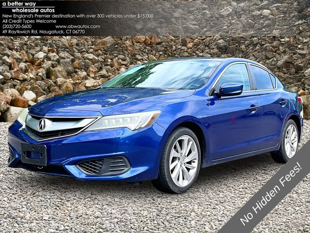Blue 2016 Acura ILX FWD Sedan Front-Wheel Drive 8-Speed Dual Clutch