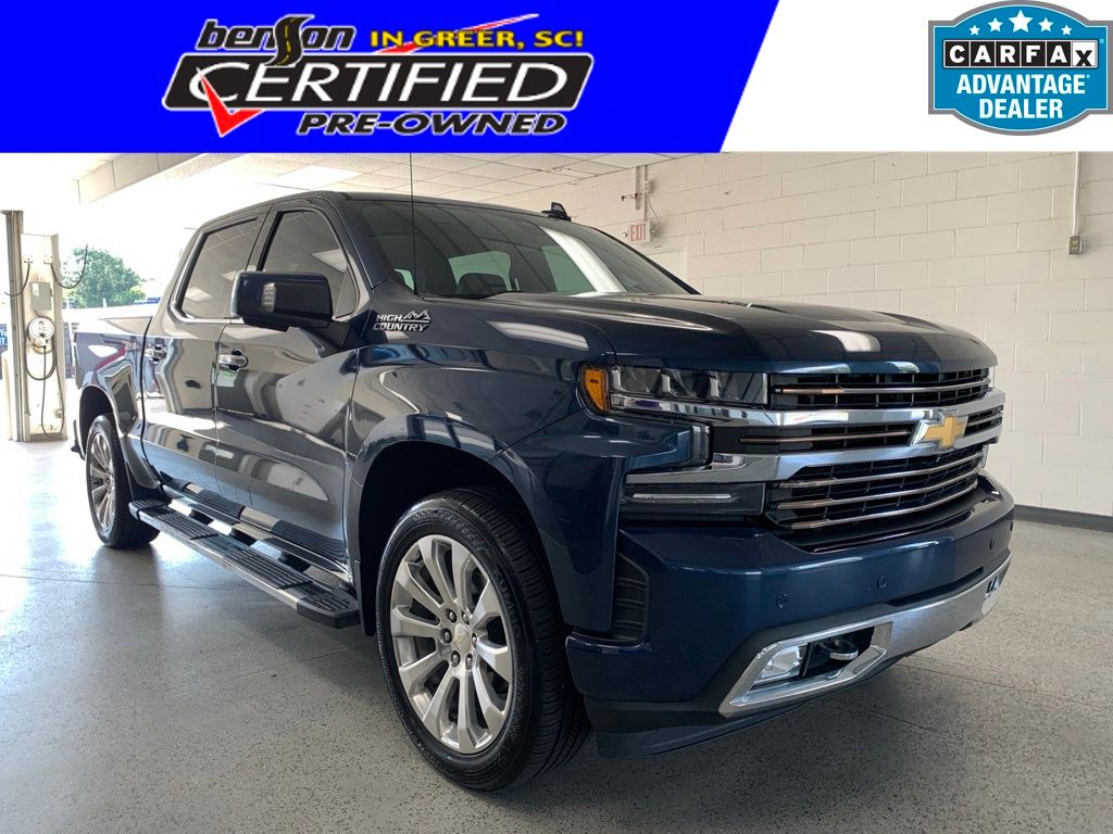 Blue Metallic 2020 Chevrolet Silverado 1500 Pickup Truck Four-Wheel Drive Automatic