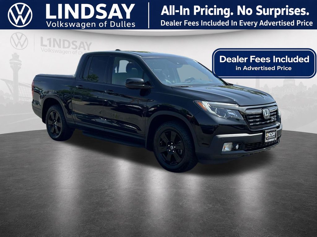Crystal Black Pearl 2019 Honda Ridgeline Pickup Truck All-Wheel Drive 6-Speed Automatic
