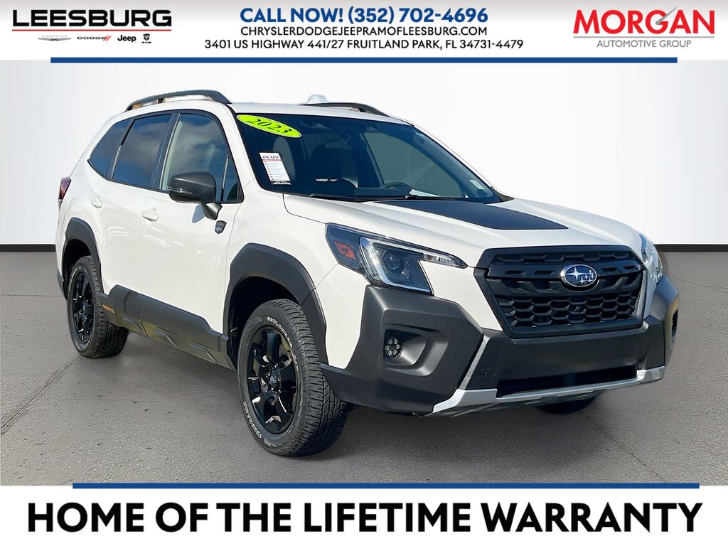 Crystal White Pearl 2023 Subaru Forester SUV / Crossover All-Wheel Drive Continuously Variable Transmission