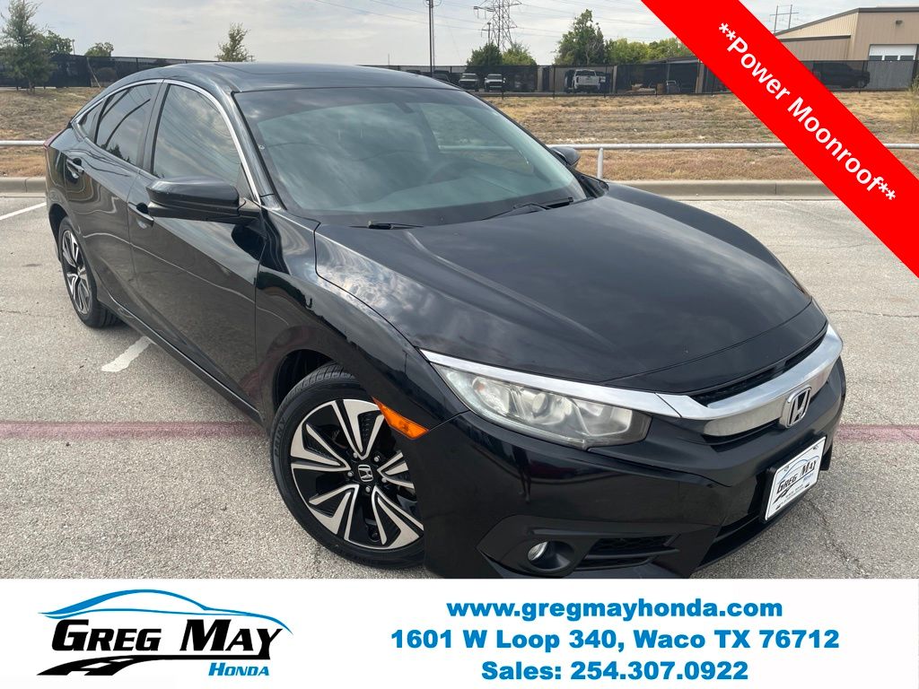 Crystal Black Pearl 2017 Honda Civic Sedan Front-Wheel Drive Continuously Variable Transmission