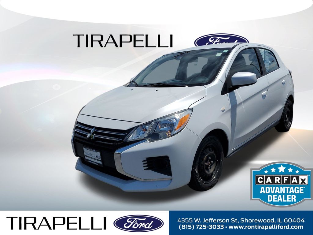 White 2021 Mitsubishi Mirage ES FWD Hatchback Front-Wheel Drive 5-Speed Manual
