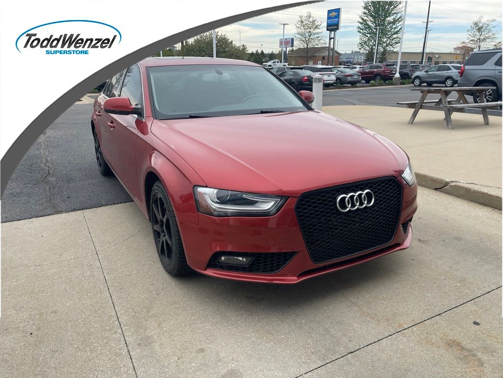 Red 2013 Audi A4 2.0T quattro Premium AWD Sedan All-Wheel Drive 8-Speed Automatic
