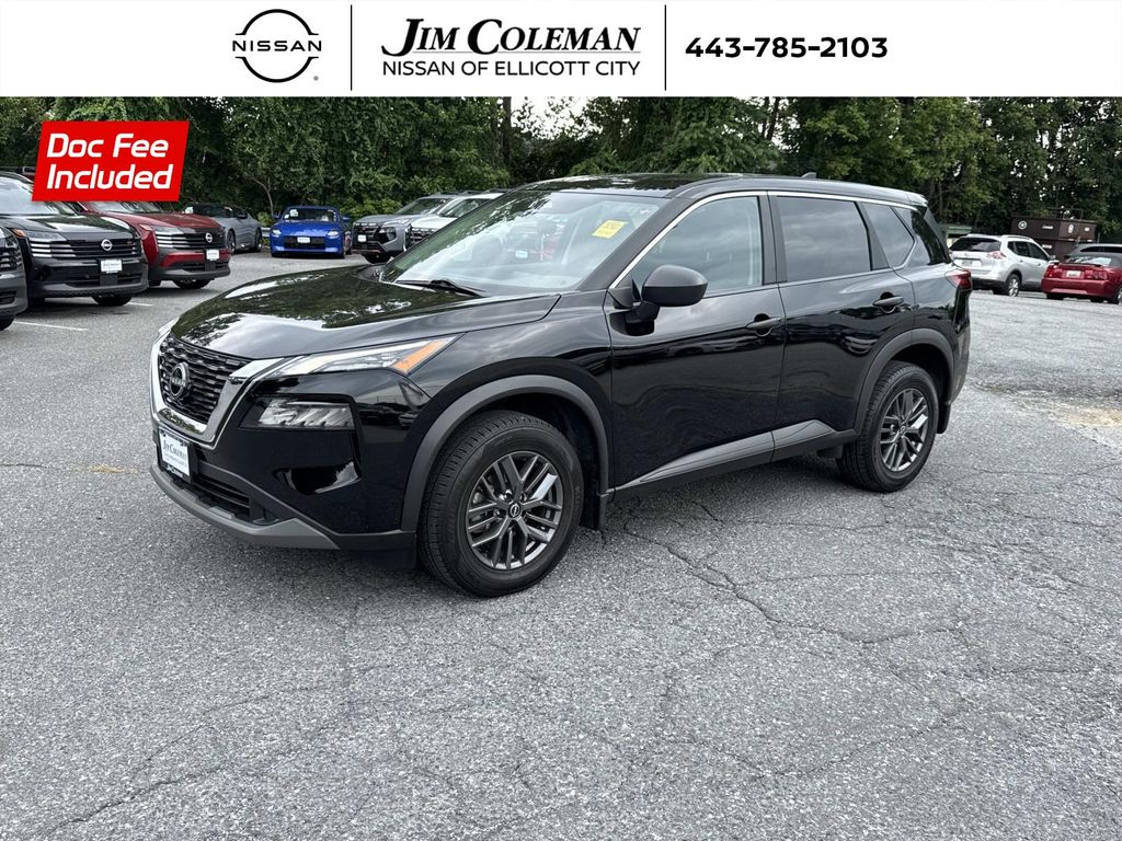 Super Black 2023 Nissan Rogue SUV / Crossover Front-Wheel Drive Continuously Variable Transmission
