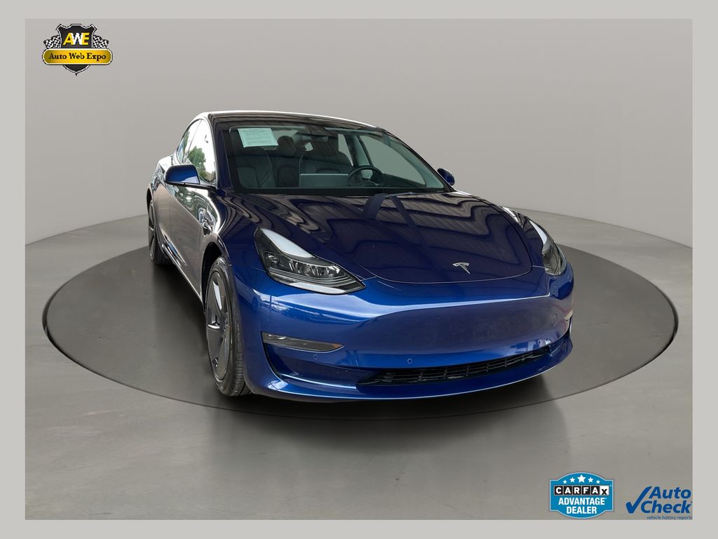 Deep Blue Metallic 2022 Tesla Model 3 RWD Sedan Rear-Wheel Drive 1-Speed Automatic