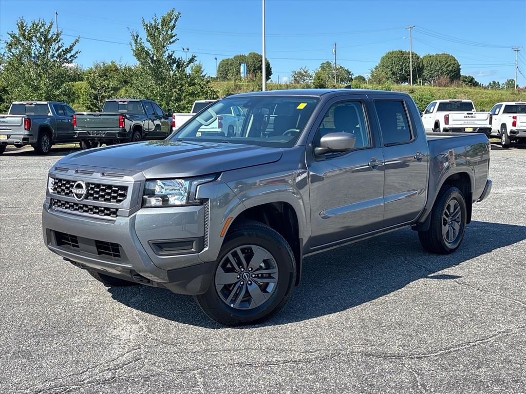 Gray (Gun Metallic) 2025 Nissan Frontier Pickup Truck Four-Wheel Drive 9-Speed Automatic Overdrive