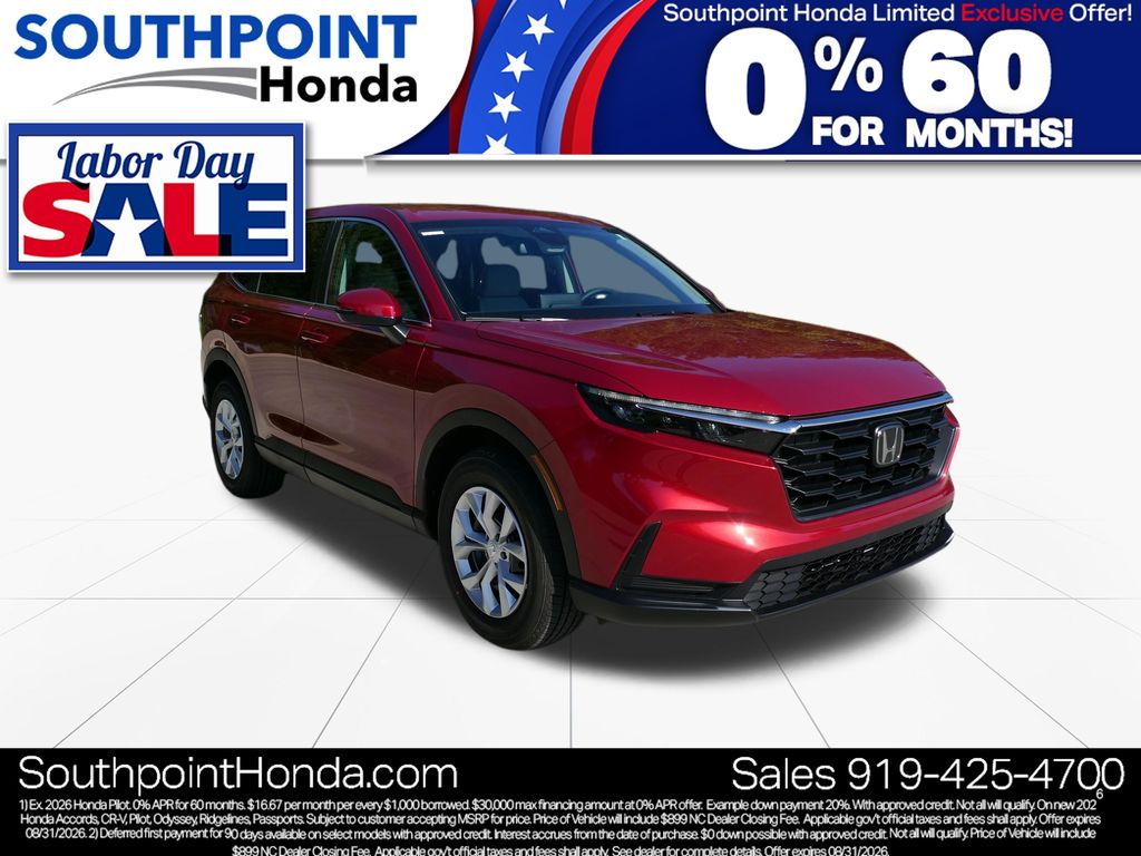 Radiant Red Metallic 2026 Honda CR-V SUV / Crossover All-Wheel Drive Continuously Variable Transmission