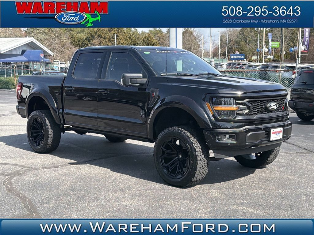 Agate Black Metallic 2024 Ford F-150 XLT SuperCrew 4WD Pickup Truck Four-Wheel Drive Automatic
