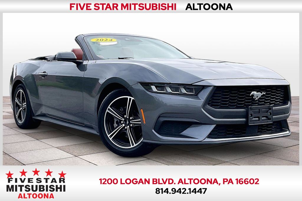 Carbonized Gray Metallic 2024 Ford Mustang Convertible Rear-Wheel Drive Automatic