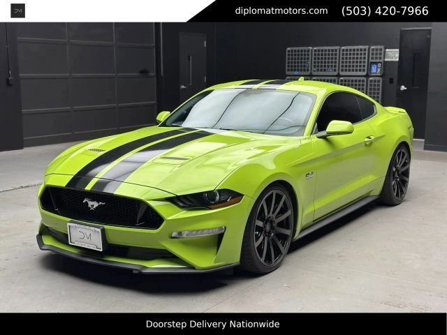 Green 2020 Ford Mustang Coupe Rear-Wheel Drive Automatic