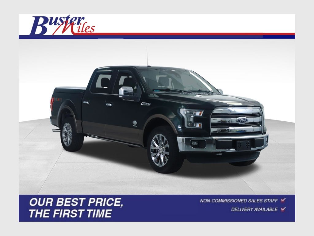 Green 2015 Ford F-150 Pickup Truck Four-Wheel Drive 6-Speed Automatic