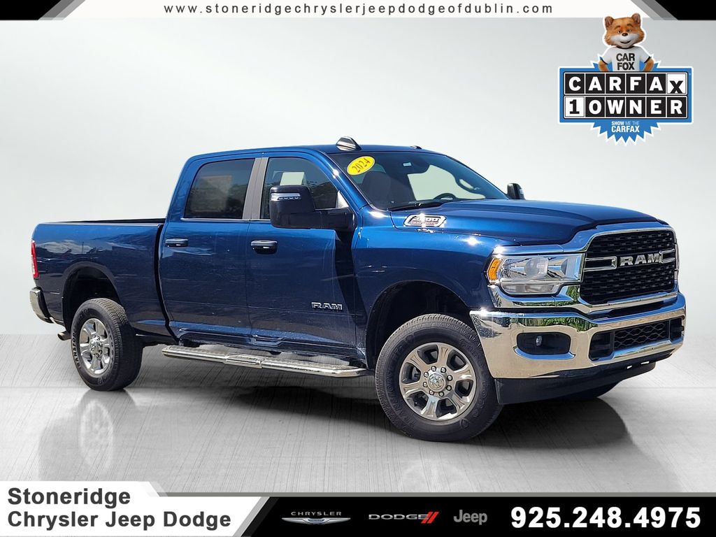 Patriot Blue Pearlcoat 2024 RAM 2500 Pickup Truck Four-Wheel Drive 8-Speed Automatic