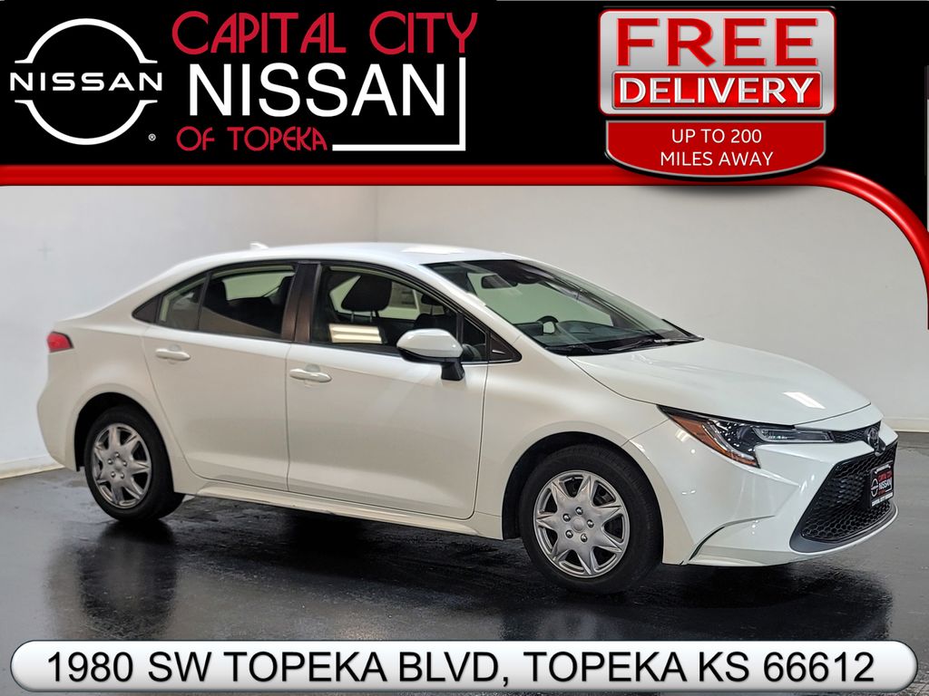 White (Blizzard Pearl) 2020 Toyota Corolla Sedan Front-Wheel Drive Continuously Variable Transmission