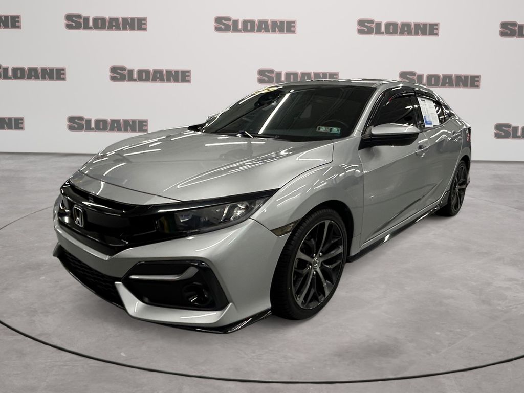 Silver Metallic 2020 Honda Civic Hatchback Hatchback Front-Wheel Drive Continuously Variable Transmission