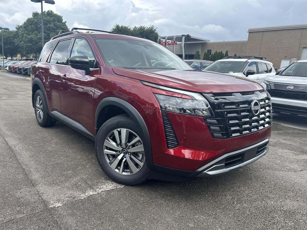Red (Scarlet Ember Tintcoat) 2026 Nissan Pathfinder SUV / Crossover Front-Wheel Drive 9-Speed Automatic