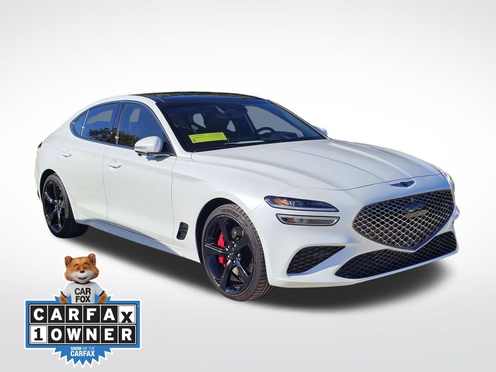 White 2026 Genesis G70 Sedan Rear-Wheel Drive 8-Speed Automatic