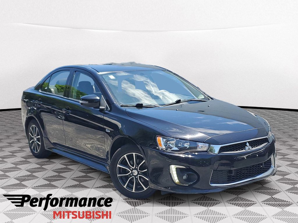Black 2017 Mitsubishi Lancer ES AWD Sedan All-Wheel Drive Continuously Variable Transmission