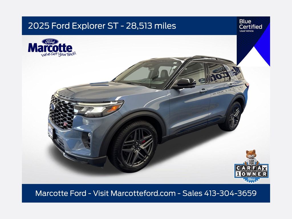 Vapor Blue 2025 Ford Explorer SUV / Crossover All-Wheel Drive Automatic