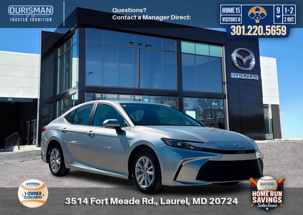 Celestial Silver 2025 Toyota Camry LE FWD Sedan Front-Wheel Drive Continuously Variable Transmission