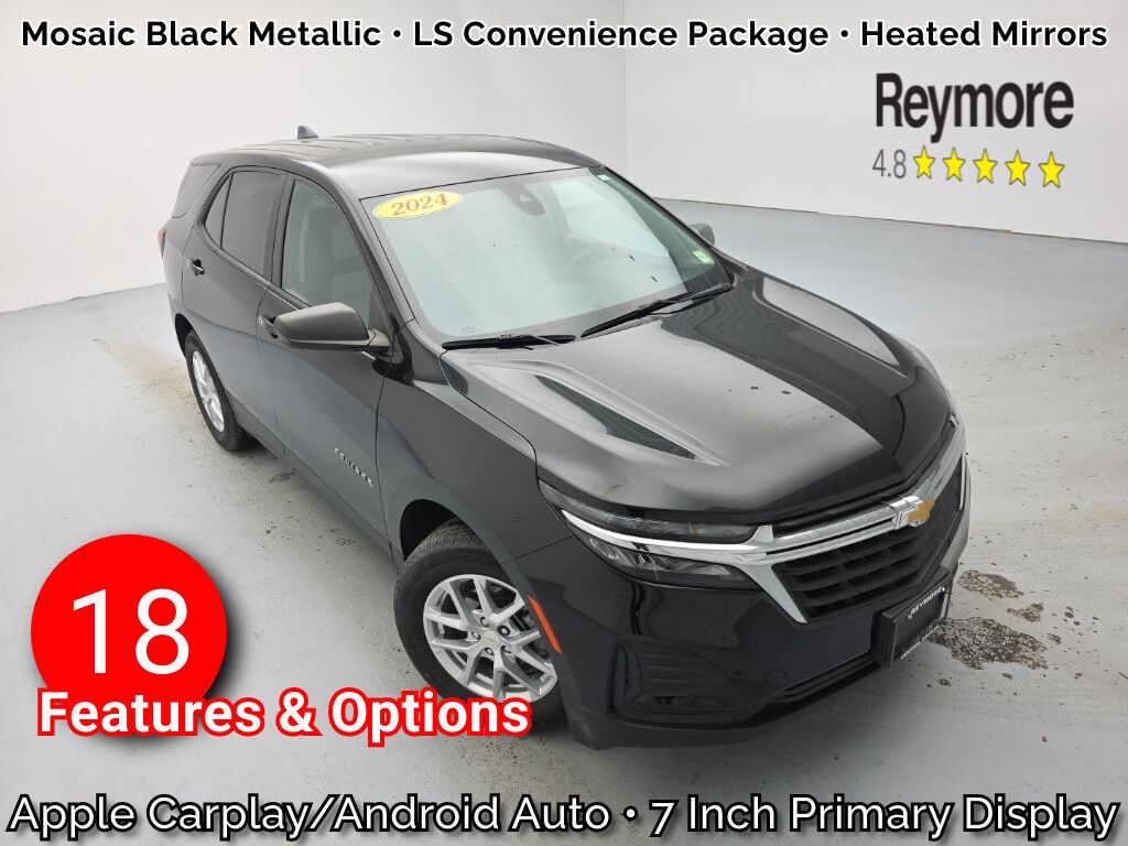 Mosaic Black Metallic 2024 Chevrolet Equinox LS FWD with 1LS SUV / Crossover Front-Wheel Drive 6-Speed Automatic Overdrive