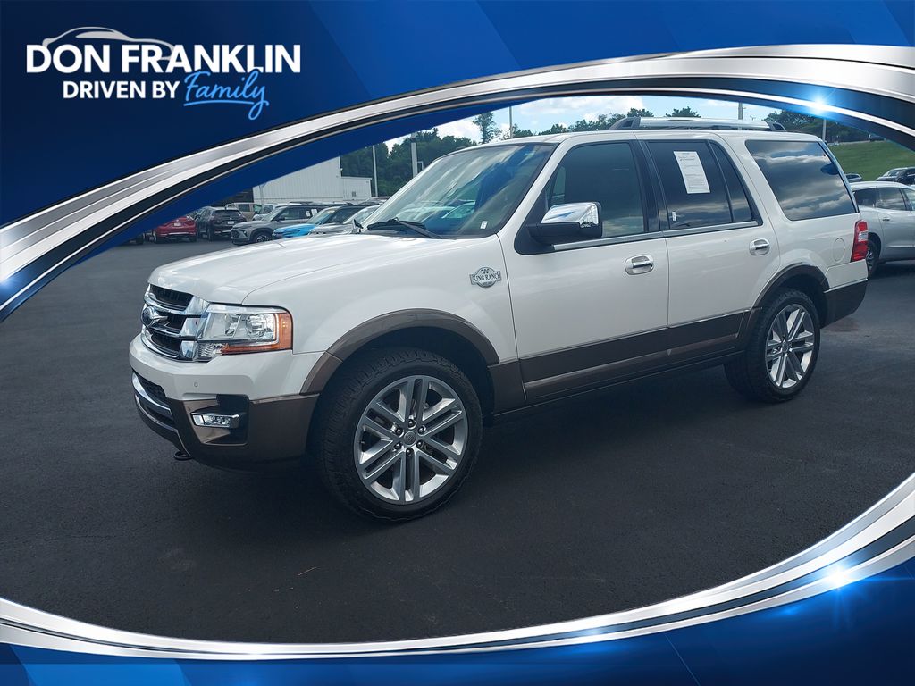 White Platinum Clearcoat Metallic 2017 Ford Expedition SUV / Crossover Four-Wheel Drive 6-Speed Automatic