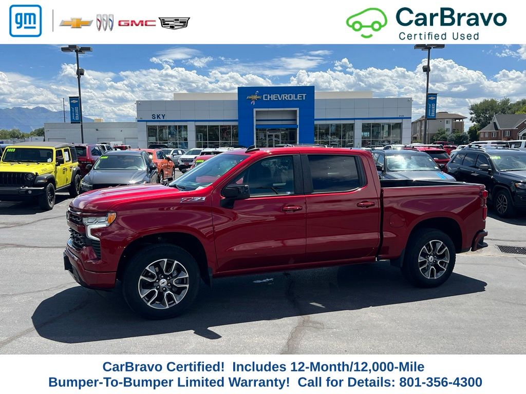 Cherry Red Tintcoat 2022 Chevrolet Silverado 1500 Pickup Truck Four-Wheel Drive Automatic