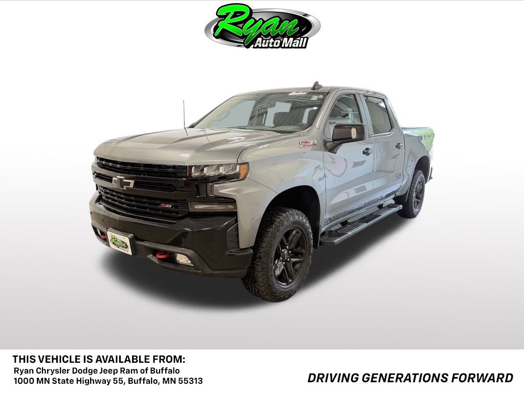 Gray (Satin Steel Metallic) 2019 Chevrolet Silverado 1500 Pickup Truck Four-Wheel Drive 8-Speed Automatic