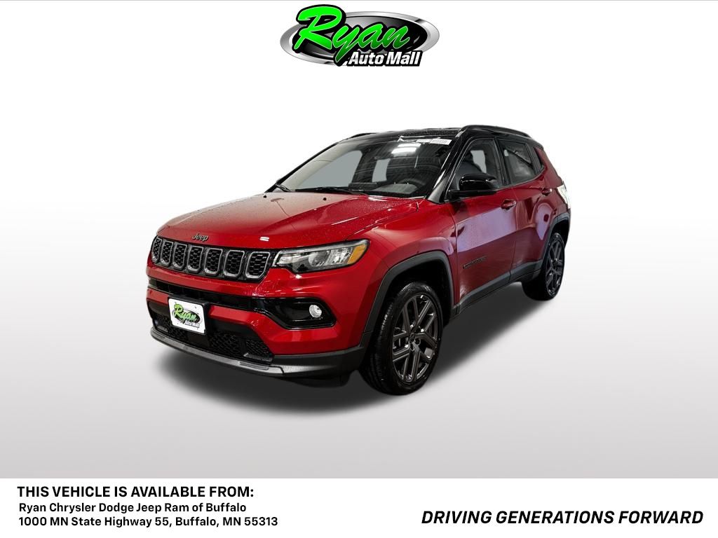 Red Hot Pearl Coat 2026 Jeep Compass SUV / Crossover Four-Wheel Drive 8-Speed Automatic