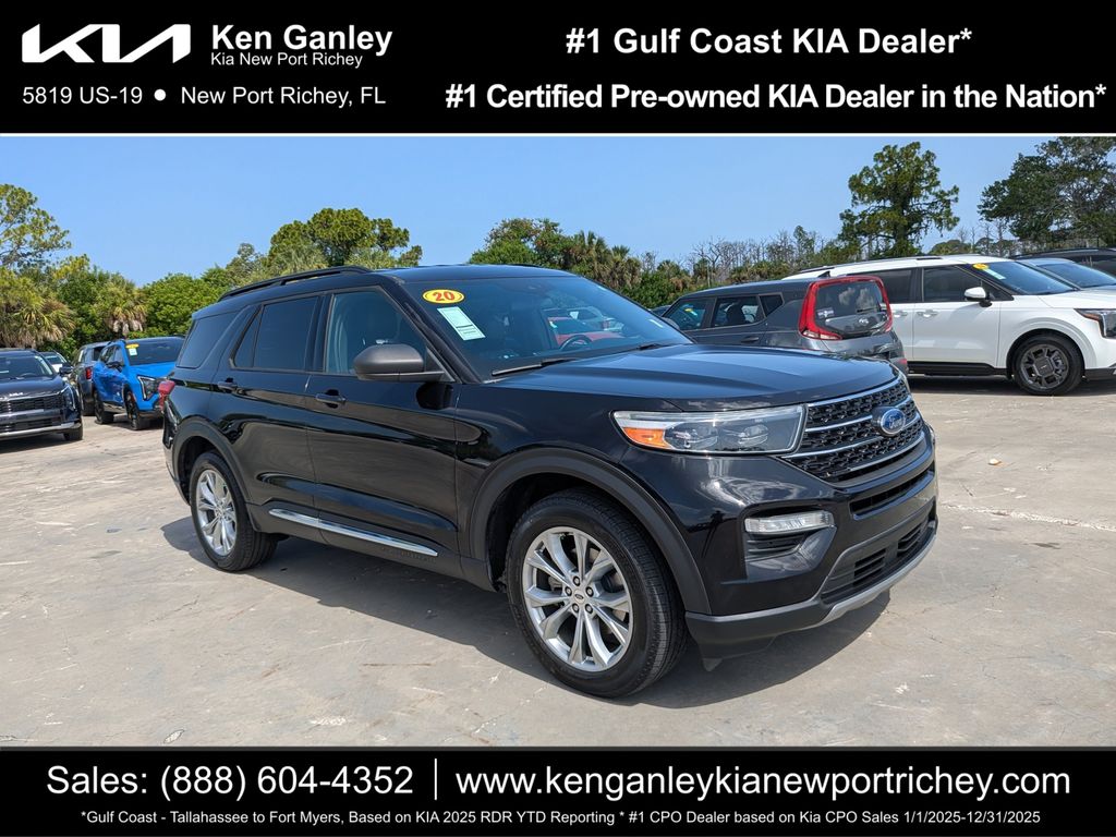 Black Metallic 2020 Ford Explorer SUV / Crossover All-Wheel Drive Automatic