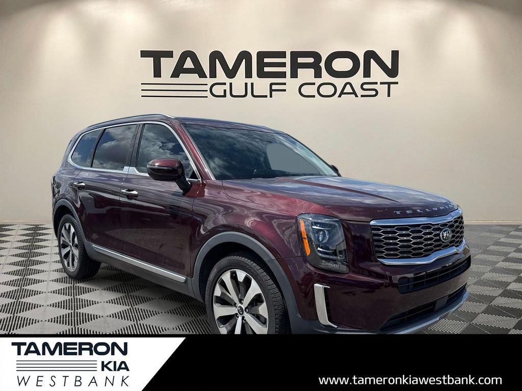 Red (Sangria) 2020 Kia Telluride SUV / Crossover Front-Wheel Drive 8-Speed Automatic