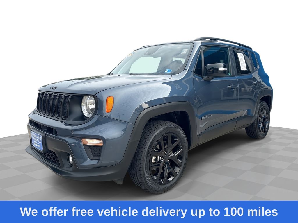 Slate Blue Pearlcoat 2023 Jeep Renegade SUV / Crossover Four-Wheel Drive 9-Speed Automatic