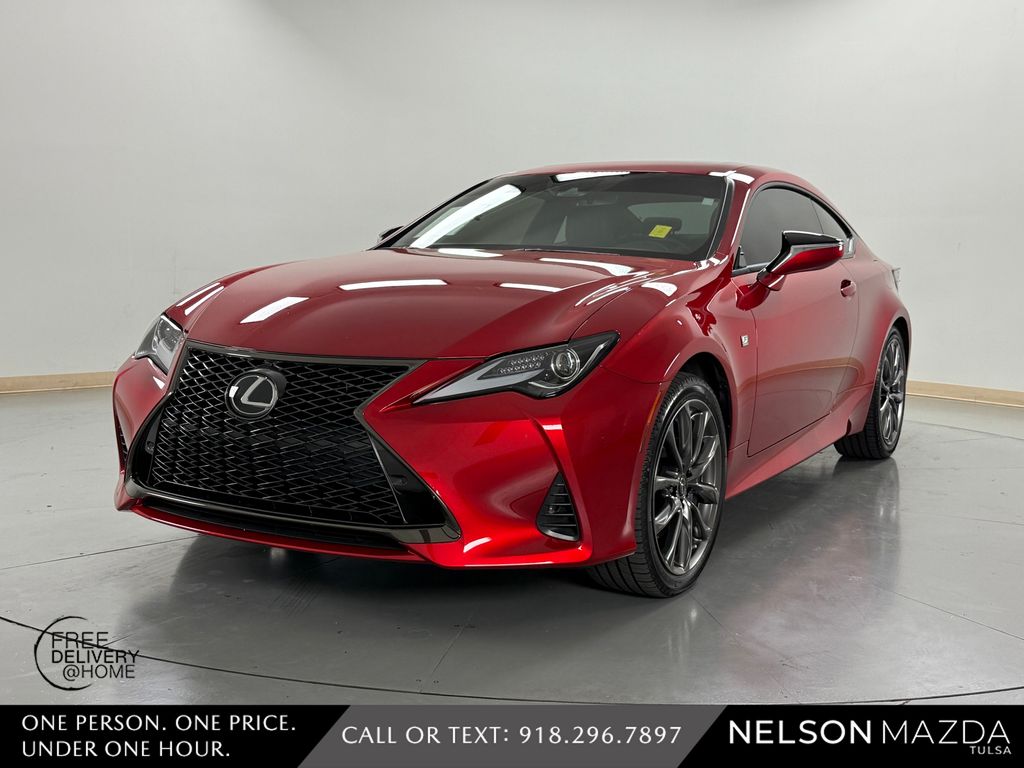 Infrared 2022 Lexus RC 350 F Sport AWD Coupe All-Wheel Drive 6-Speed Automatic