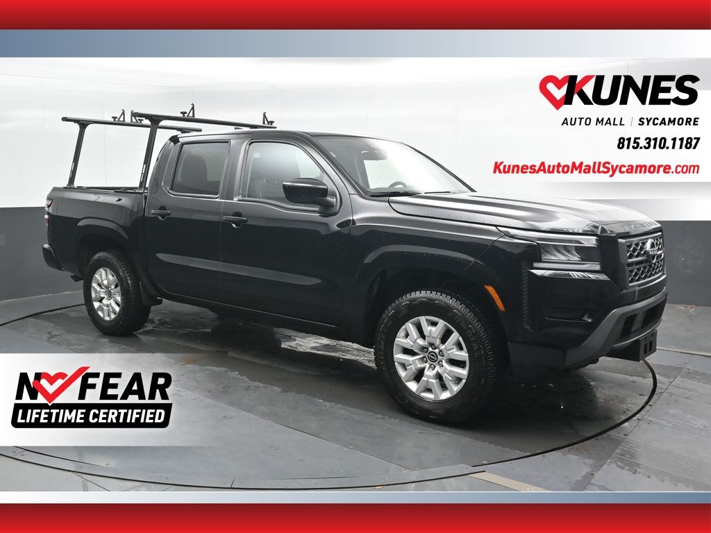 Super Black 2023 Nissan Frontier SV Crew Cab 4WD Pickup Truck Four-Wheel Drive 9-Speed Automatic